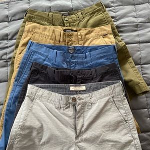 Mens Shorts Bundle JCrew Flag & Anthem Quicksilver